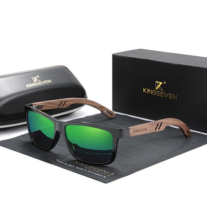 Lunettes de Soleil en Bois de Noyer
