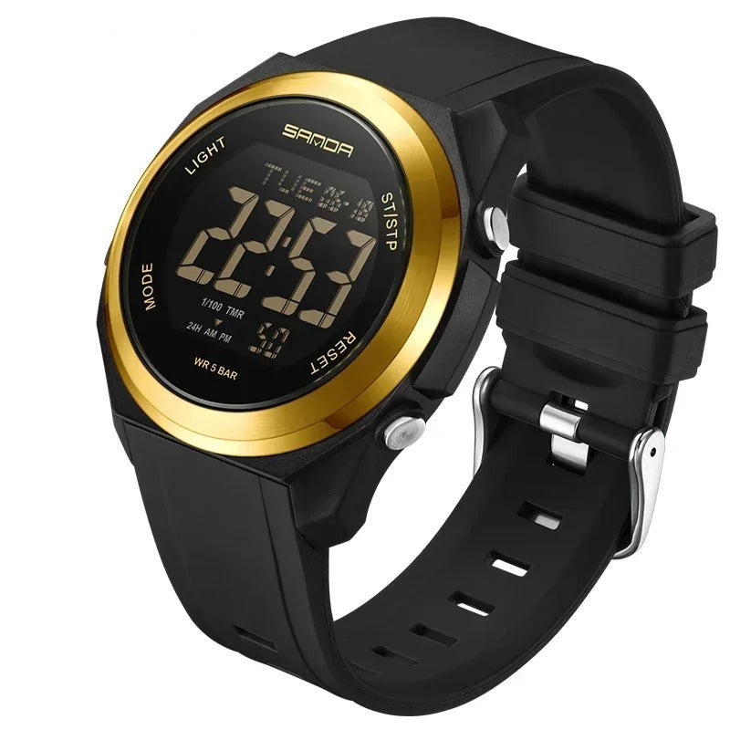 Montre Digitale Unisexe – Sport, LED & Multifonction