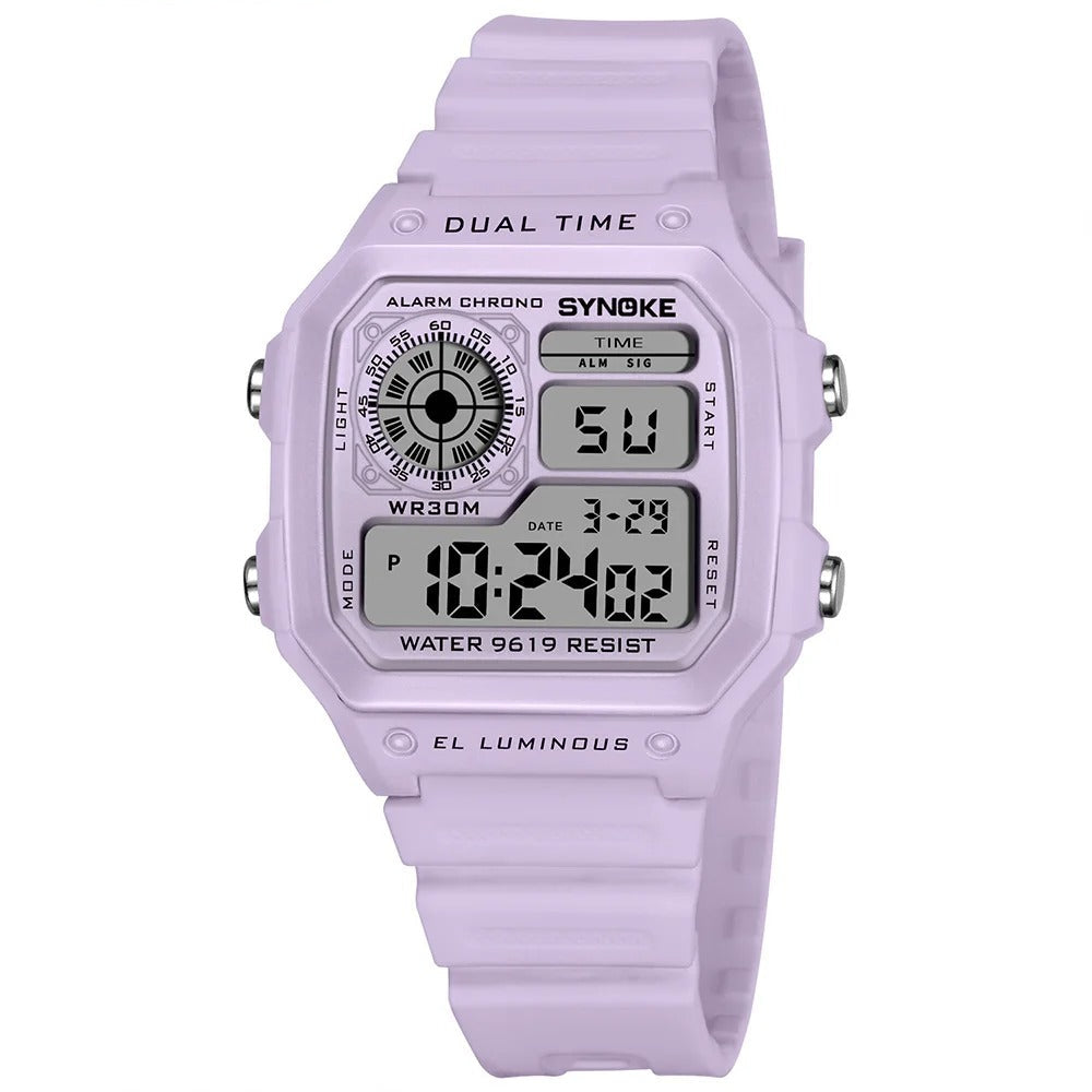 Montre Digitale Femme – Sport, Alarme & Chrono