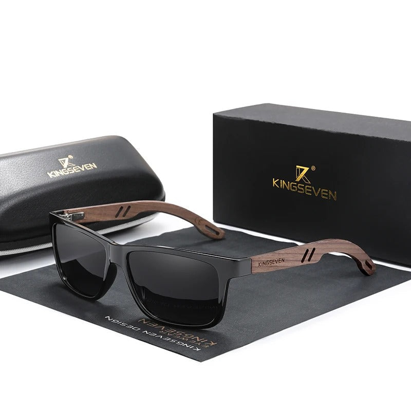 Lunettes de Soleil en Bois de Noyer
