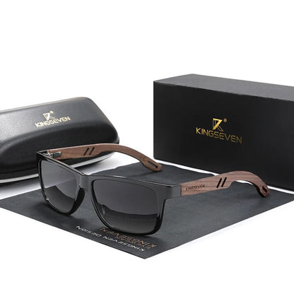 Lunettes de Soleil en Bois de Noyer