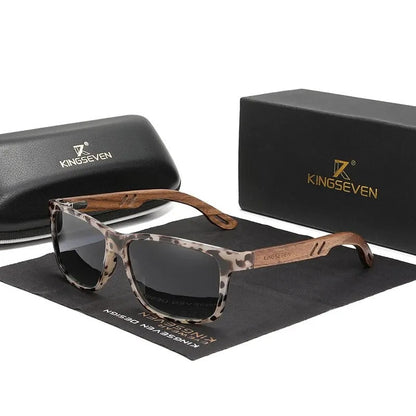 Lunettes de Soleil en Bois de Noyer