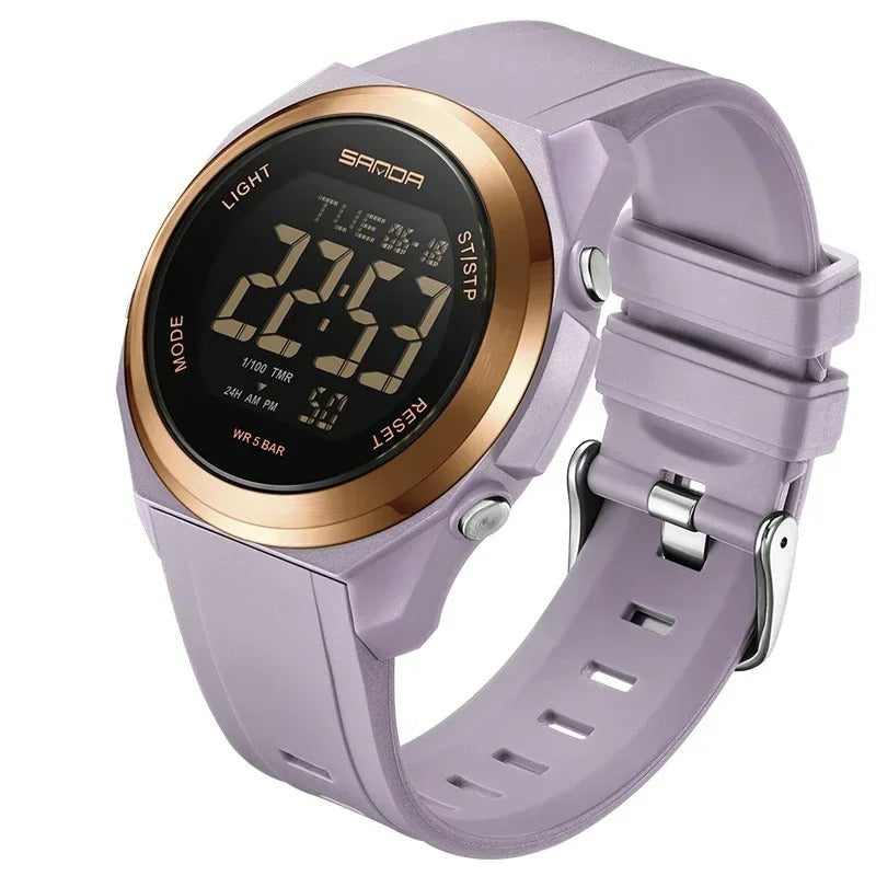 Montre Digitale Unisexe – Sport, LED & Multifonction