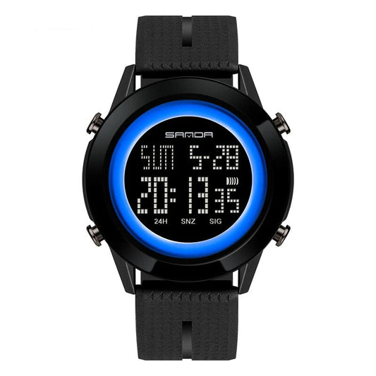 Montre Digitale Sport – Étanche, Alarme & Lumineuse