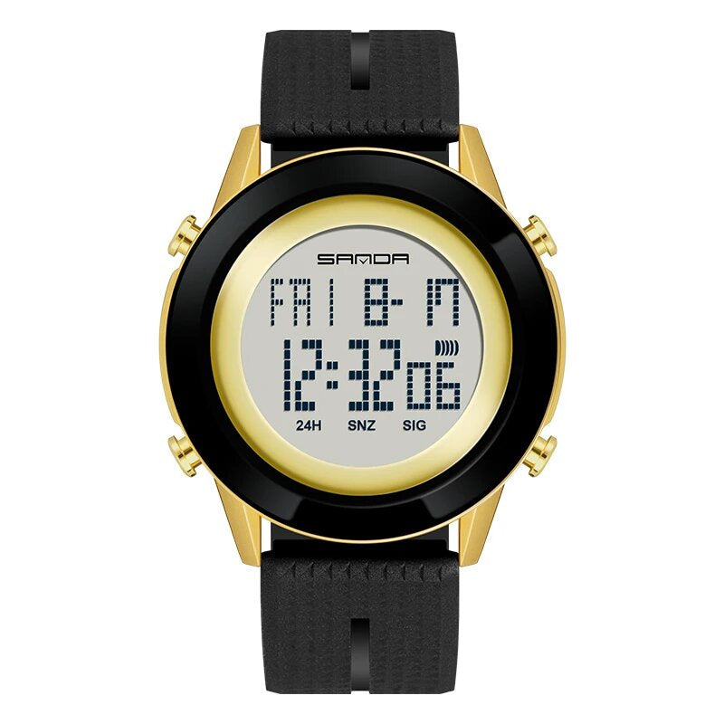 Montre Digitale Sport – Étanche, Alarme & Lumineuse