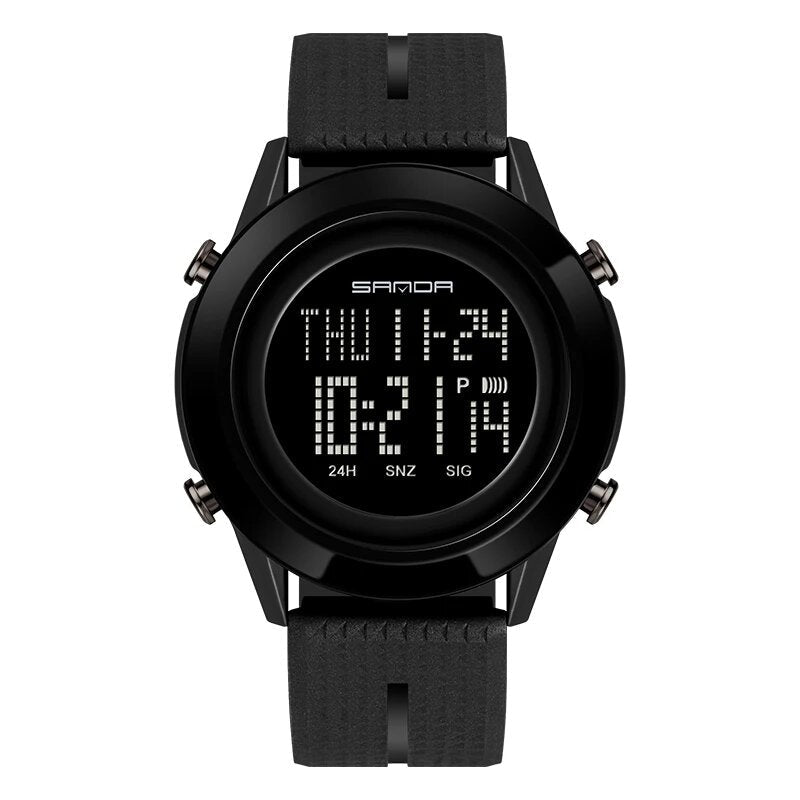 Montre Digitale Sport – Étanche, Alarme & Lumineuse