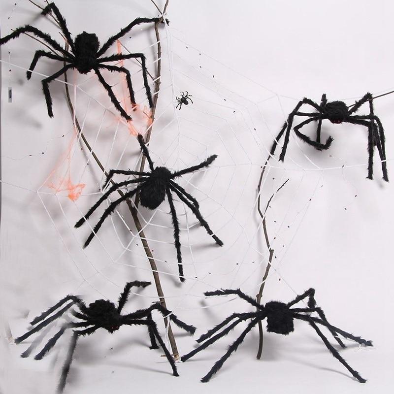 Araignée géante de 30cm 50cm 75cm 90cm pour Halloween