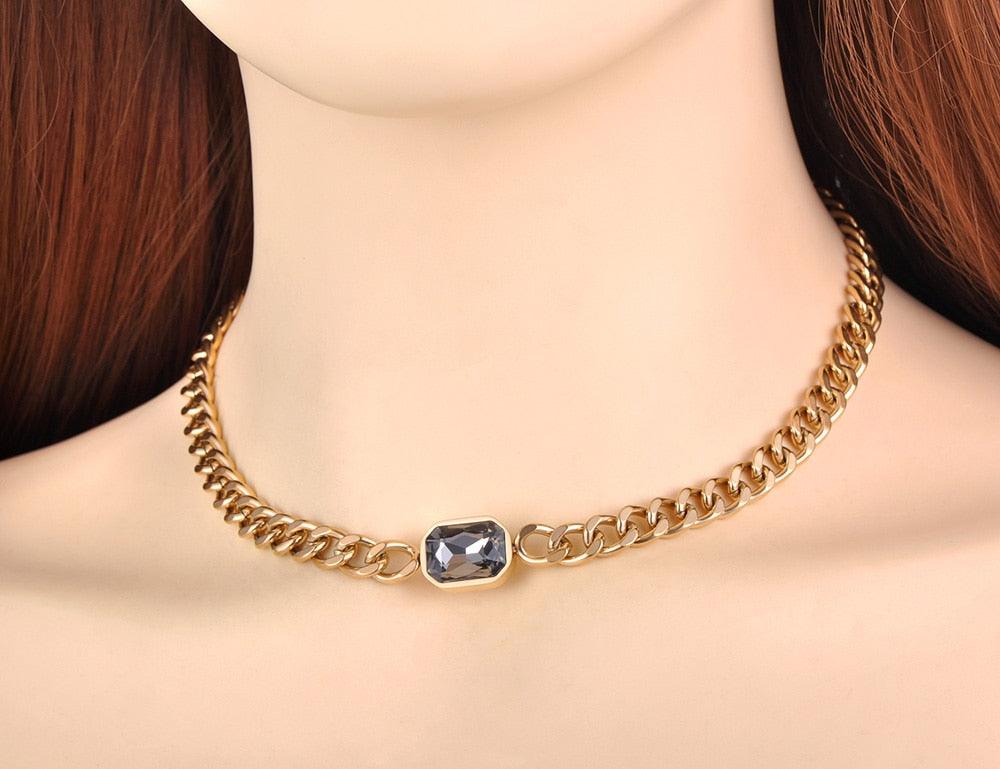Bracelet et collier assortis en acier inoxydable
