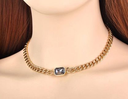 Bracelet et collier assortis en acier inoxydable