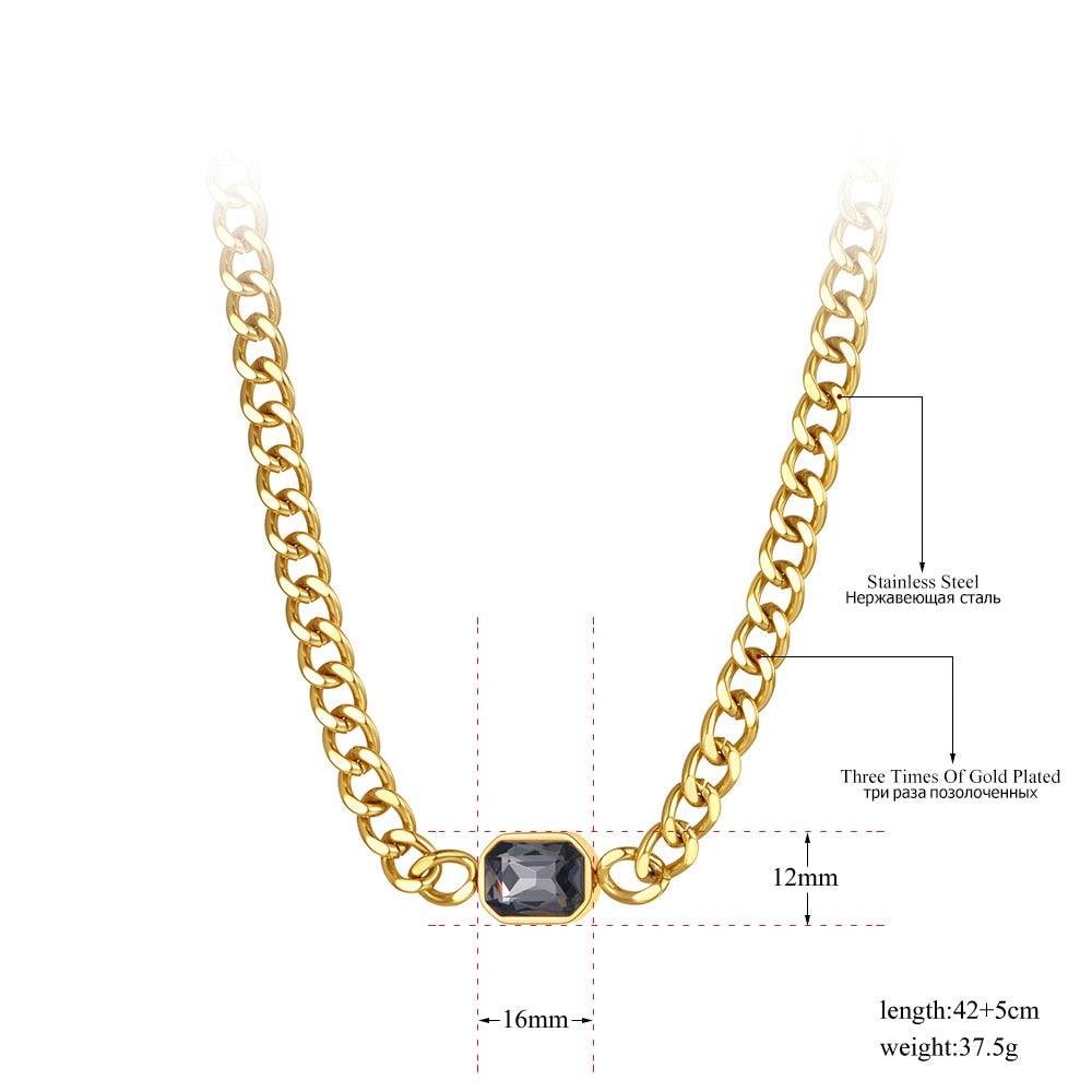 Bracelet et collier assortis en acier inoxydable