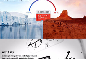 Carte  Micro SD  Samsung temperature tolerance