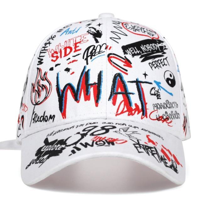 Casquette Graffiti 3 A Blanc