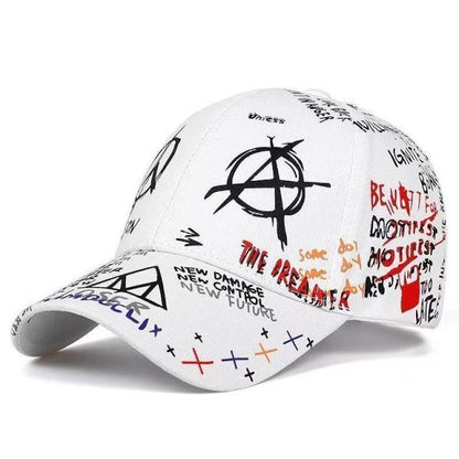 Casquette Graffiti 3 D Blanc