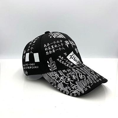 Casquette Graffiti  ajustable noire