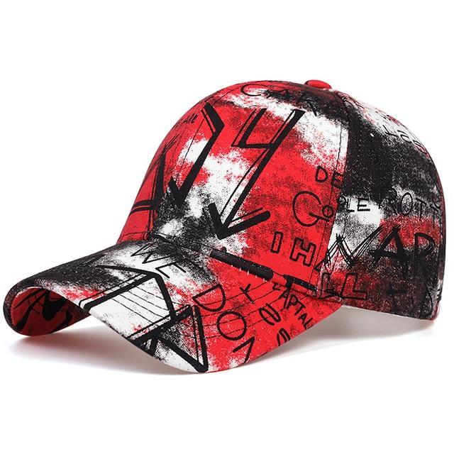 Casquette Graffiti mixte homme , femme rouge