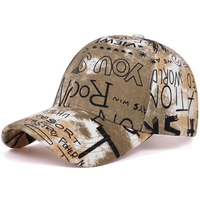 Casquette Graffiti mixte homme , femme kaki