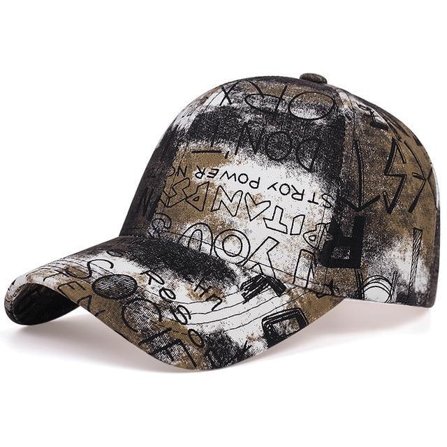 Casquette Graffiti mixte homme , femme marron