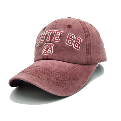 Casquette Mythique Route 66 rouge