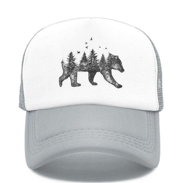 Casquette ours de la forêt grise