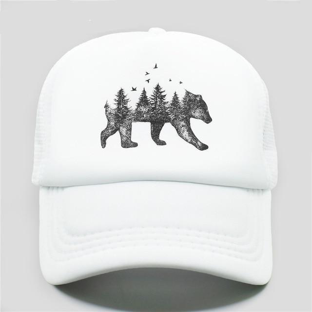 Casquette ours de la forêt blanche