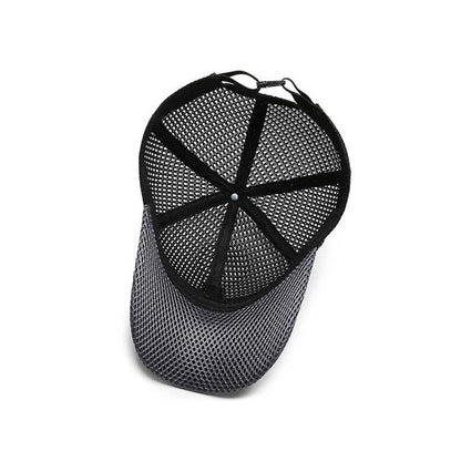 Casquette respirante en maille d'été dessous