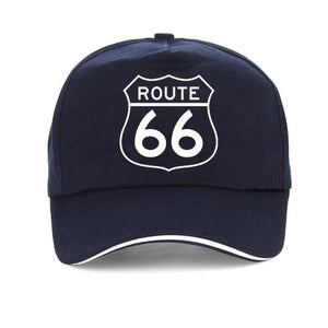 Casquette Route 66 Bleu Marine