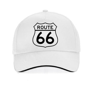 Casquette Route 66 Blanche