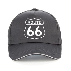 Casquette Route 66 Grise