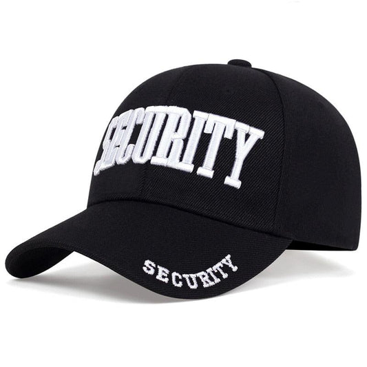 Casquette SECURITY Noir & blanche