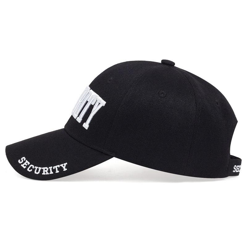 Casquette SECURITY profil Noir & blanc