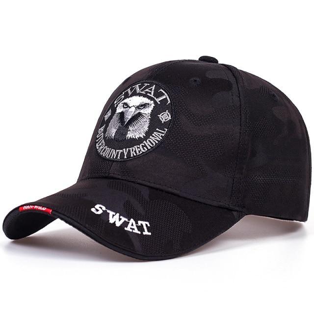 Casquette tactique SWAT Camouflage Noir