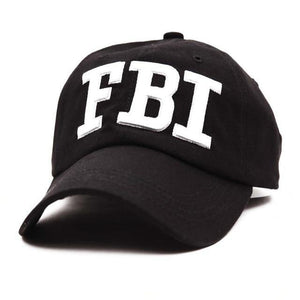 Casquettes FBI mixtes noire