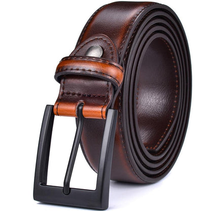 Ceinture cuir homme Business cognac