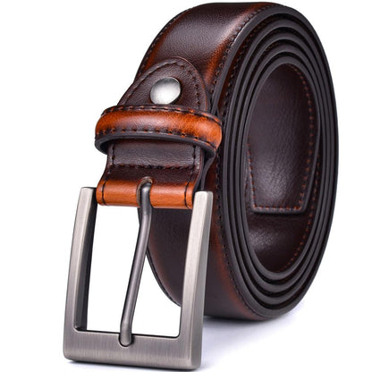 Ceinture cuir homme Business boucle noire