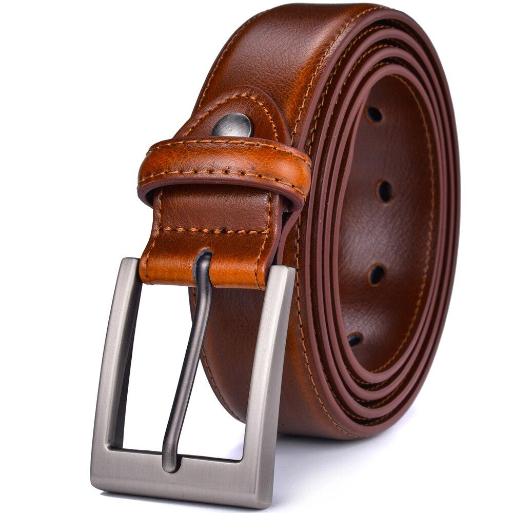 Ceinture cuir homme  marron clair