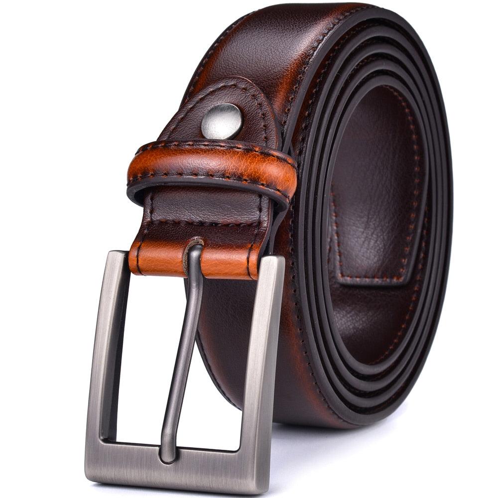 Ceinture cuir homme cognac