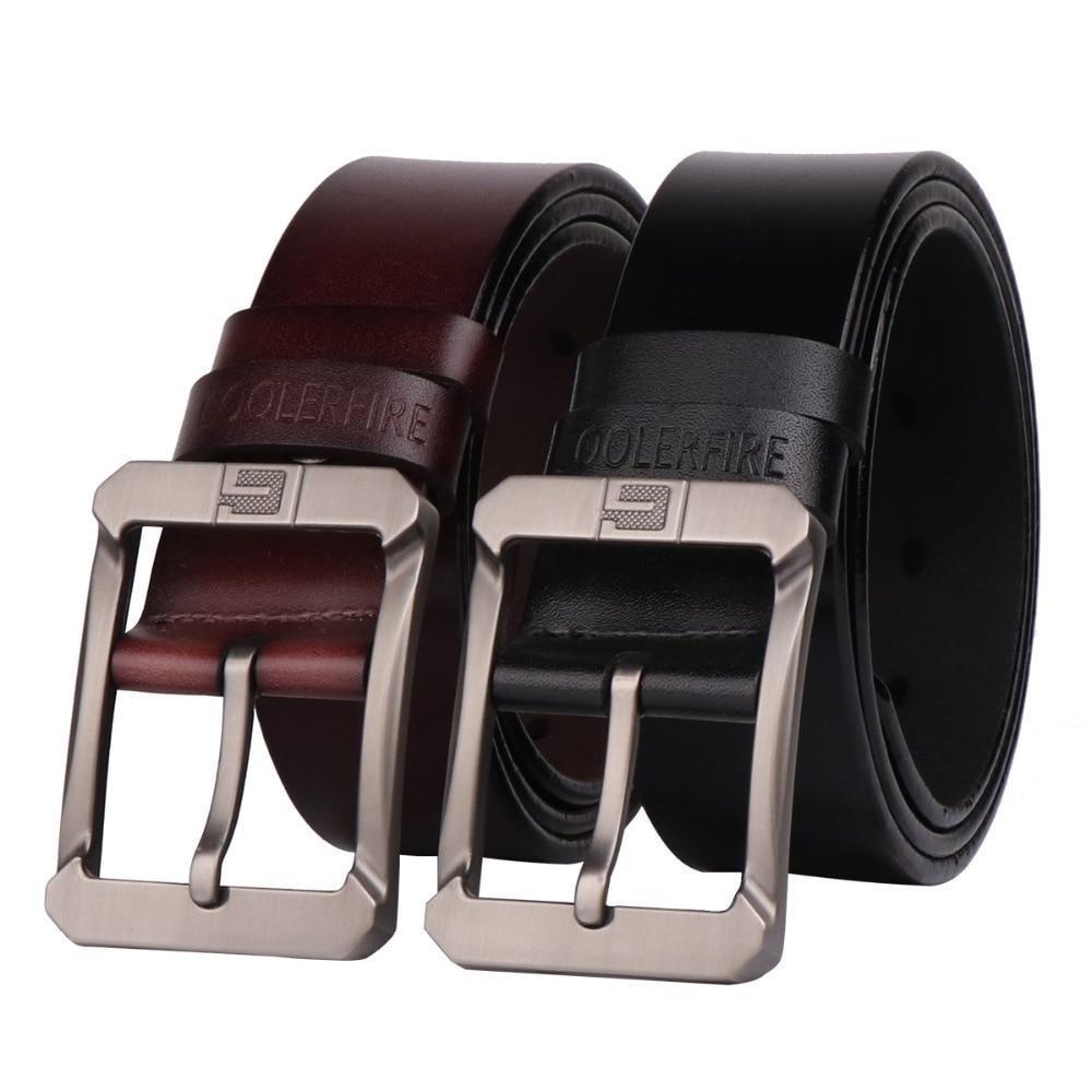 2 Ceinture de luxe en cuir véritable