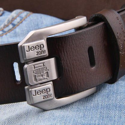 Ceinture Marron Jeep Zone sur Jean