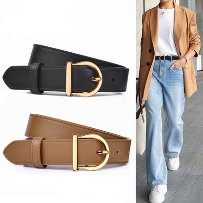 Ceinture fine en cuir - porté 1