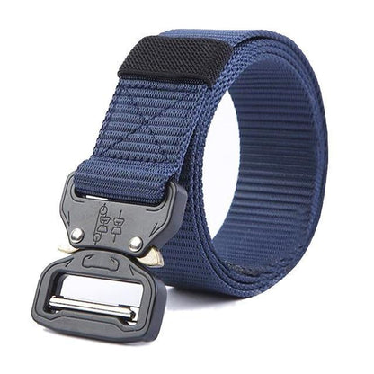 Ceinture tactique militaire en Nylon bleu