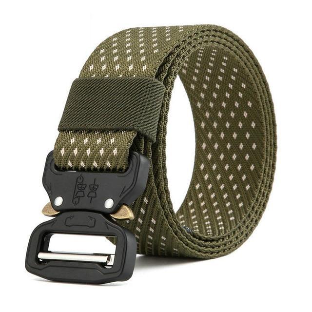 Ceinture tactique militaire en Nylon verte 2