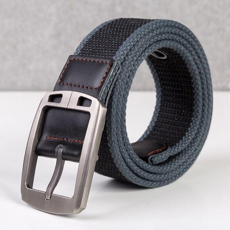 Ceinture tactique mixte noire avec large bande