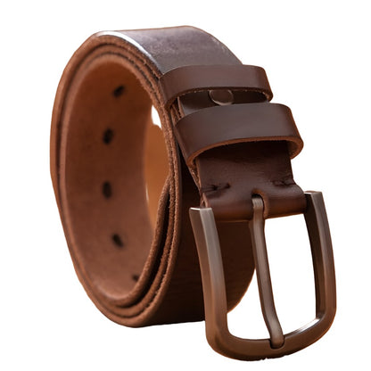 Ceinture vintage en cuir - café