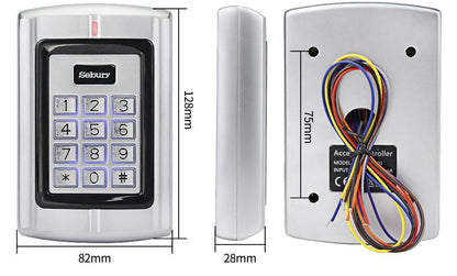 Clavier digicode autonome dimensions