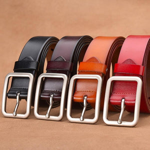 Exquise ceinture en cuir véritable 4 couleurs
