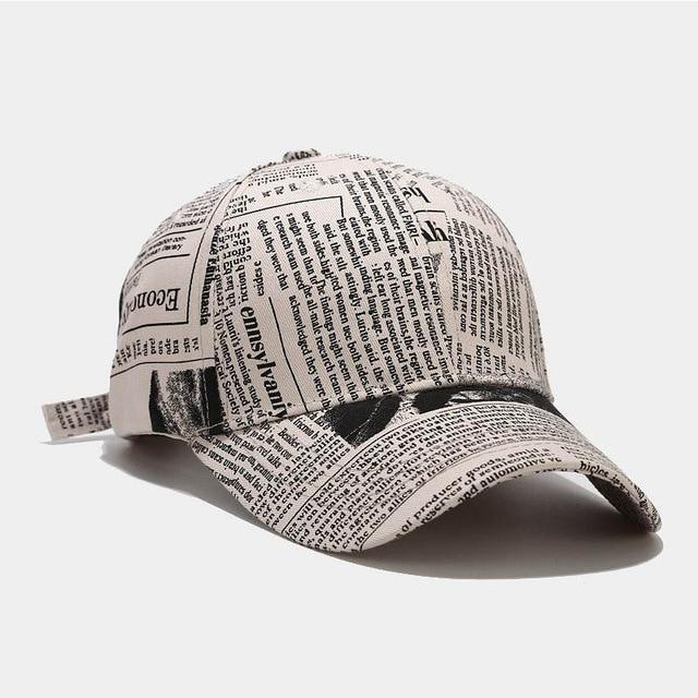 La casquette pour les fanatiques  de la presse beige