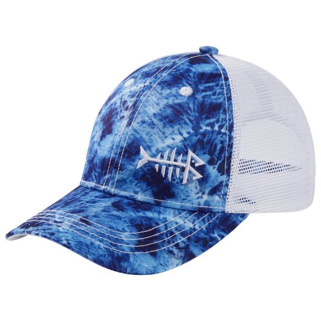 La Casquette du pêcheur camo bleu