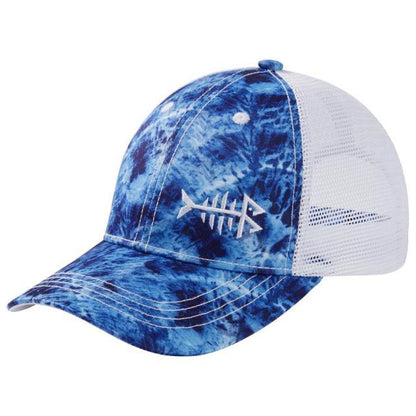 La Casquette du pêcheur camo bleu