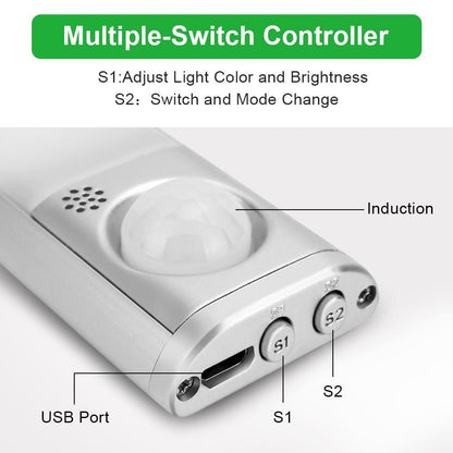 Lampe à 160 LEDs Rechargeable via câble USB avec détection de mouvement