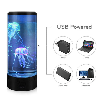 Lampe Aquarium à Méduse chargée sur port USB